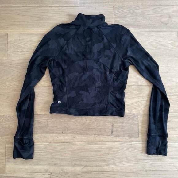 Lululemon Black Cropped Long-sleeves Running Top - Picture 6 of 8